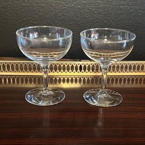 Vintage Champagne Coupes